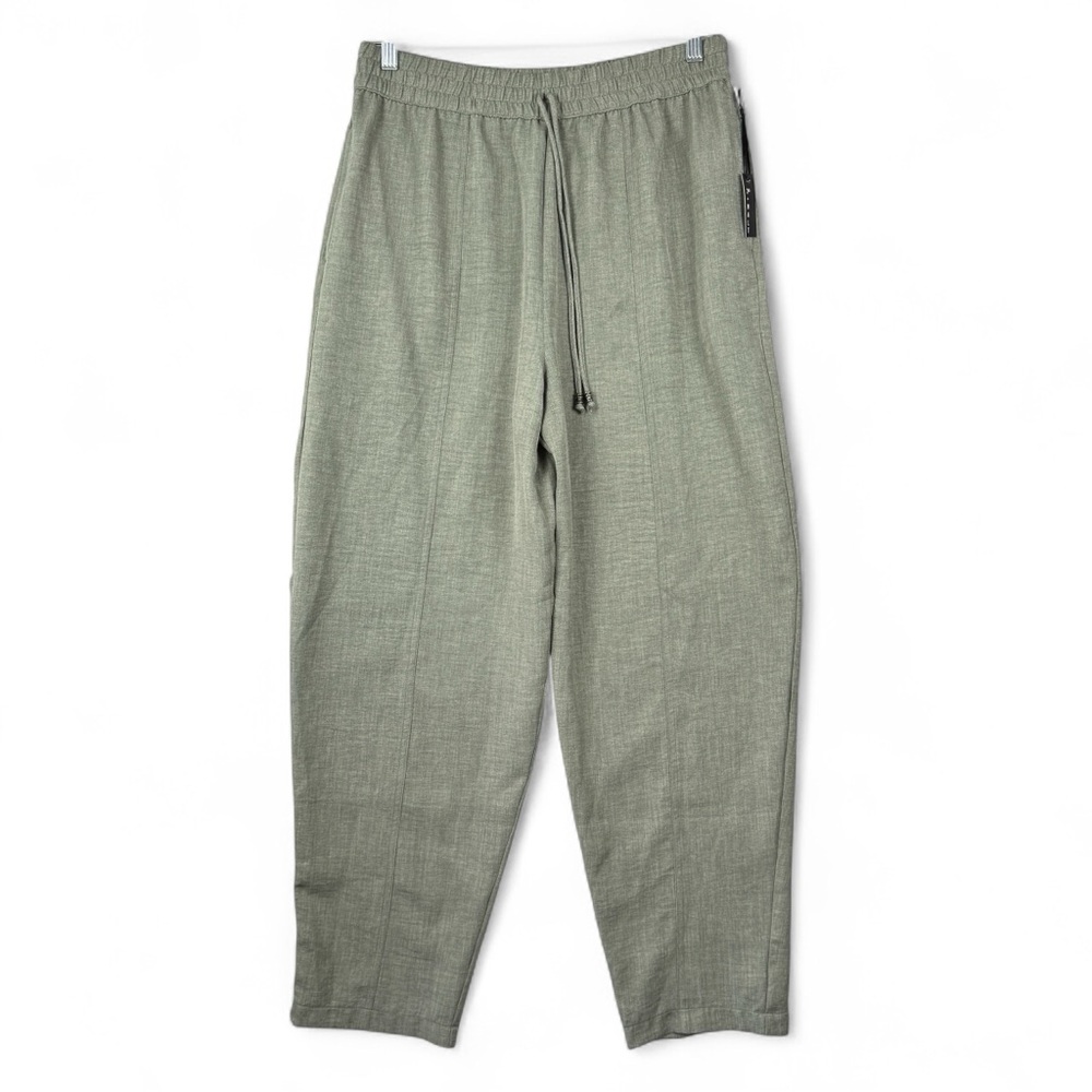 3rd + Malt Pull-On Pants with Pockets Womens Size M Green NWT‎